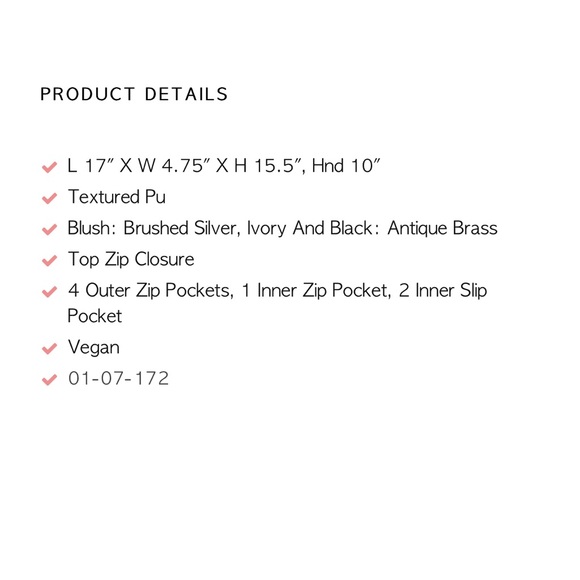 SHIRALEAH Brooklyn Vegan Ivory Hobo NWT - Picture 2 of 2